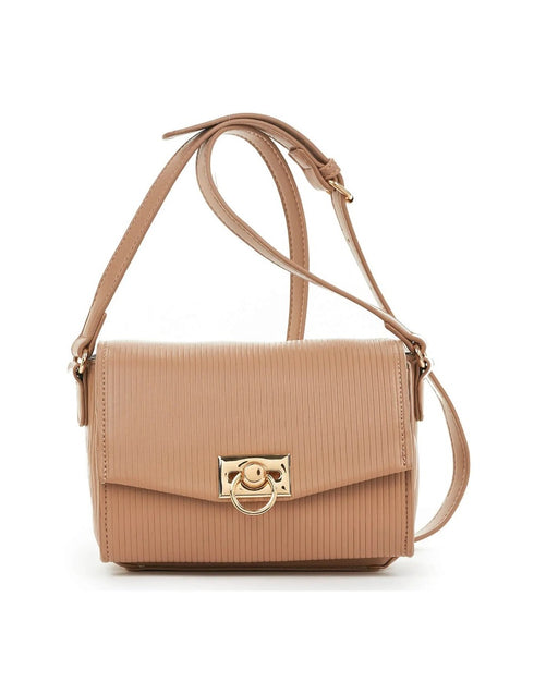 Verde Γυναικεία Τσάντα Χιαστί 16-6775 Φυσικό Ρόζ